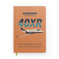 Thumbnail for Bombardier Learjet 40XR design on orange notebook