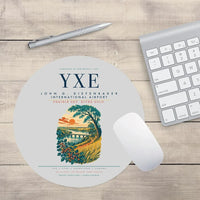 Thumbnail for Saskatoon John G. Diefenbaker International Airport (YXE) design on light gray round mouse pad