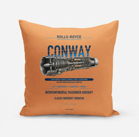 Thumbnail for CONWAY design on orange pillow