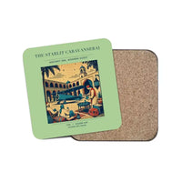 Thumbnail for The Starlit Caravanserai - Designed Coasters design on light green 1-piece