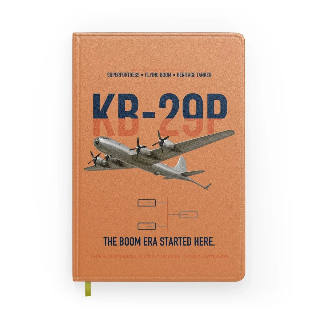 KB-29P SUPERFORTRESS design on orange notebook