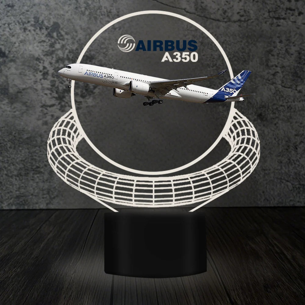 Customisable Airbus A350 3D Lamp - view 10