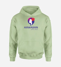 Thumbnail for Hawaiian Airlines logo printed on light green hoodie