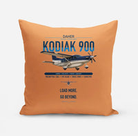 Thumbnail for Daher Kodiak 900 design on orange pillow