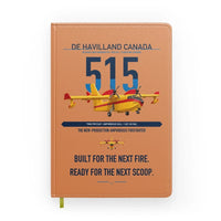 Thumbnail for De Havilland Canadair 515 design on orange notebook