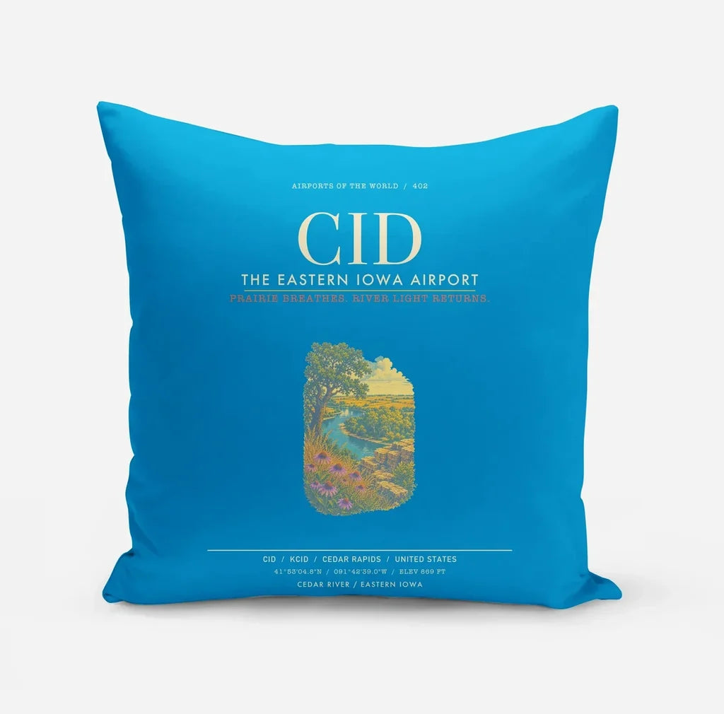 The Eastern Iowa Airport Cedar Rapids CID - Turquoise