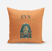 Thumbnail for Zvartnots International Airport (EVN) design on orange pillow