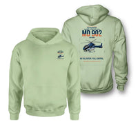 Thumbnail for MD Helicopters MD 902 Explorer design on light green double-side hoodie, double-side print