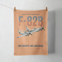 Thumbnail for F-82B Twin Mustang design on orange towel