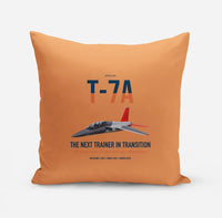 Thumbnail for T-7A Red Hawk design on orange pillow