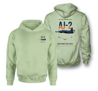 Thumbnail for AJ-2 Savage Tanker design on light green double-side hoodie, double-side print