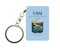 Thumbnail for Fort McMurray International Airport (YMM) design on light blue key chain