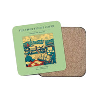 Thumbnail for The First Flight Cover - Designed Coasters design on light green 1-piece