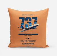Thumbnail for Boeing 737-800 NG design on orange pillow