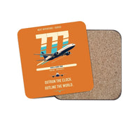 Thumbnail for Boeing 777-200LR design on orange 1 piece coaster