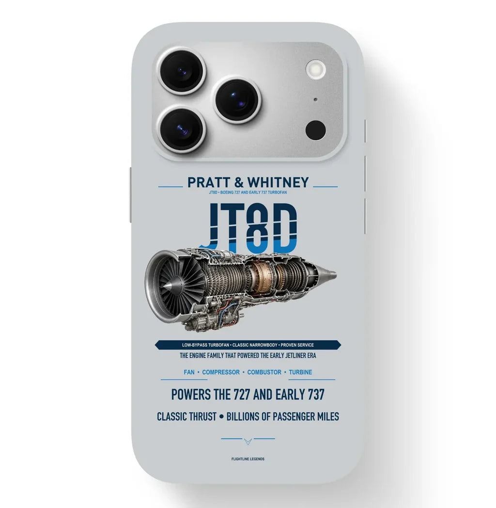 JT8D Case design on light gray iphone case