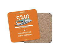 Thumbnail for Shorts 360-300 design on orange 1 piece coaster