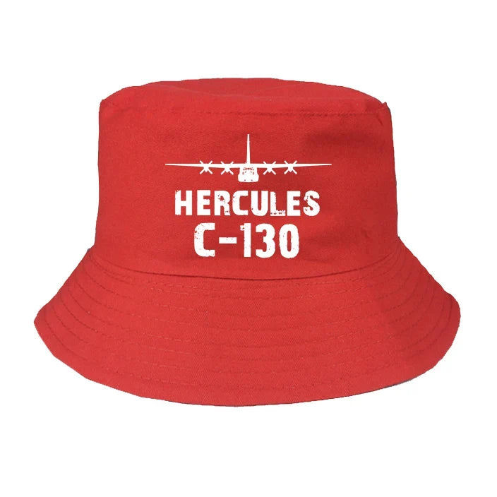 Military Transport Airplane C 130 summer hat - red