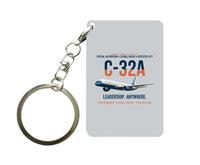 Thumbnail for C-32A SPECIAL AIR MISSION Key Chain design on light gray key chain