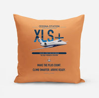 Thumbnail for Cessna Citation XLSPlus design on orange pillow