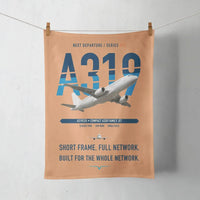 Thumbnail for Airbus A319ceo design on orange towel