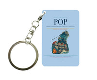 Thumbnail for Gregorio Luperón International Airport (POP) design on light blue key chain