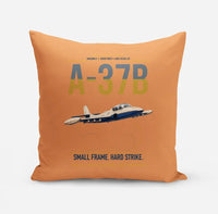 Thumbnail for A-37B Dragonfly design on orange pillow