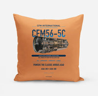 Thumbnail for CFM56-5C design on orange pillow