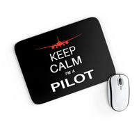 Thumbnail for Pilot (777 Silhouette) aviation design on neoprene with anti-slip base mouse pad.