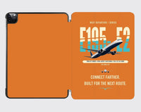 Thumbnail for Embraer E195-E2 design on orange ipad tablet case