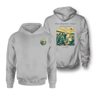 Thumbnail for VINTAGE G4009 - The Training Field - Double-Side Hoodie design on lightgray double side