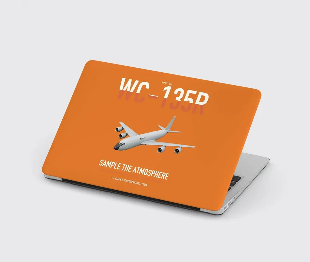 WC-135R Constant Phoenix design on orange MacBook case
