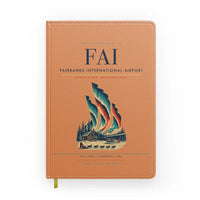 Thumbnail for Fairbanks International Airport (FAI) design on orange notebook