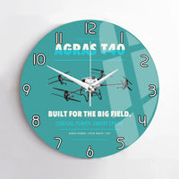 Thumbnail for DJI Agras T40 design on turquoise no frame wall clock