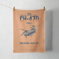 Thumbnail for Boeing CH-47D design on orange towel