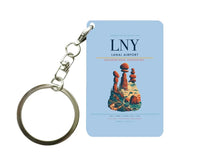 Thumbnail for Lanai Airport (LNY) design on light blue key chain