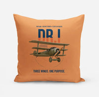 Thumbnail for Fokker Dr.I design on orange pillow