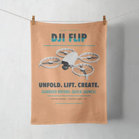 Thumbnail for DJI Flip design on orange towel