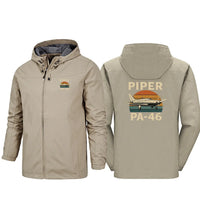 Thumbnail for Retro Piper PA-46 Rain Jacket - view 10