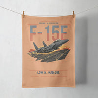 Thumbnail for F-15E Strike Eagle design on orange towel