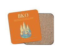 Thumbnail for Modibo Keita International Airport (BKO) design on orange 1 piece coaster