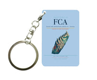 Thumbnail for Glacier Park International Airport (FCA) design on light blue key chain