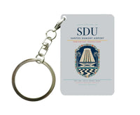 Thumbnail for Santos Dumont Airport SDU Key Chain design on light gray key chain