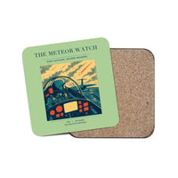 Thumbnail for The Meteor Watch - Designed Coasters design on light green 1-piece