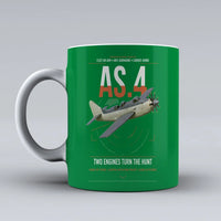 Thumbnail for Fairey Gannet AS.4 design on green ceramic mug, double-side print