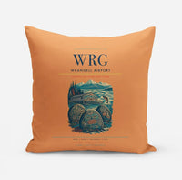 Thumbnail for Wrangell Airport (WRG) design on orange pillow