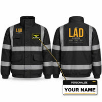 Thumbnail for LAD - Tag - Reflective Winter Jacket - Black + Name