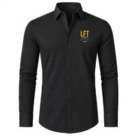 Thumbnail for Lafayette Regional Airport (LFT) Shirts - Long Sleeve Shirt - Tag Custom - Black + NAME