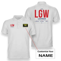 Thumbnail for LGW - Tag - Double-Side Polo - White + Name