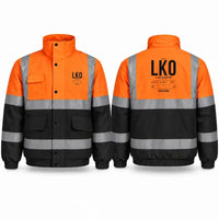 Thumbnail for LKO - Tag Custom - Reflective Winter Jacket - Orange & Navy